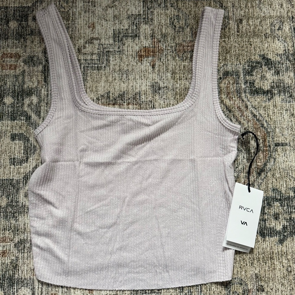 NWT RVCA Slate Tank in Lavender - Size Small
